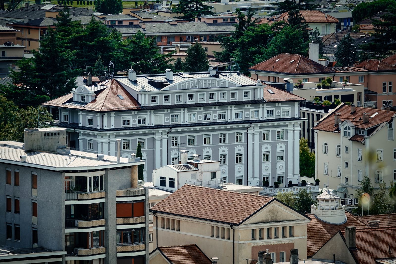 The facade of an Italian town administrative building